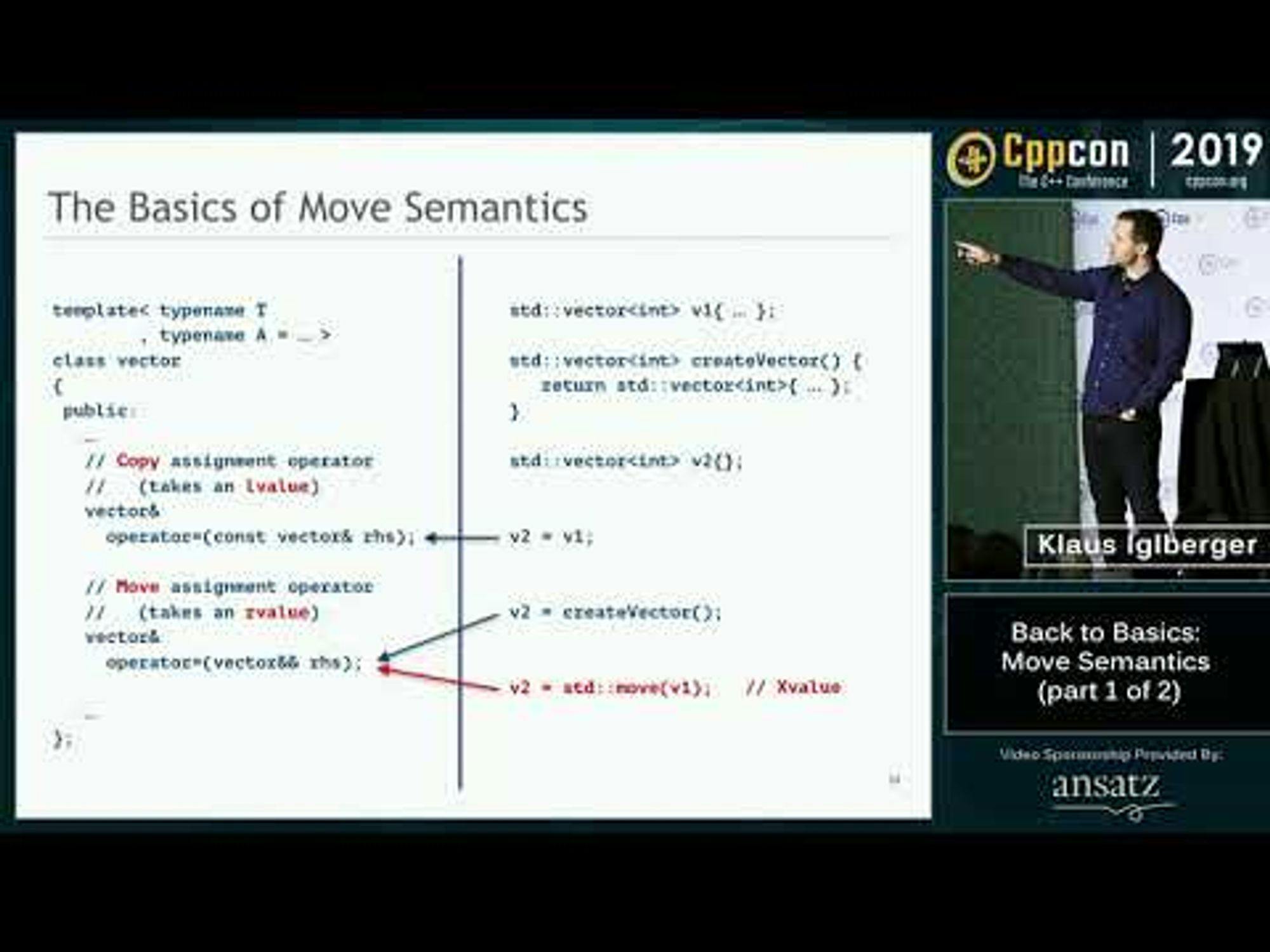 Back to Basics: Move Semantics Part 1